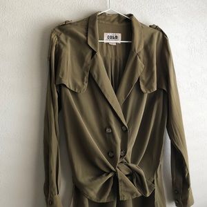 Stone Cold Fox Silk Button Up